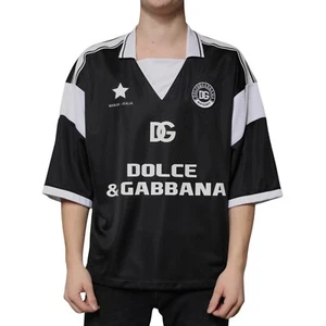 DOLCE & GABBANA T-shirt Black White Sicilia Short Sleeves IT48/US38/M 1130usd - Picture 1 of 8