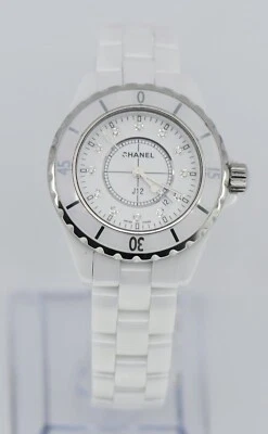 Chanel J12 Diamond White Ceramic Watch H1628 - Image 1 of 3