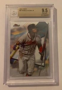 2020 Topps Finest Ronald Acuna Jr. #25 Beckett 9.5 Gem Mint - Picture 1 of 2