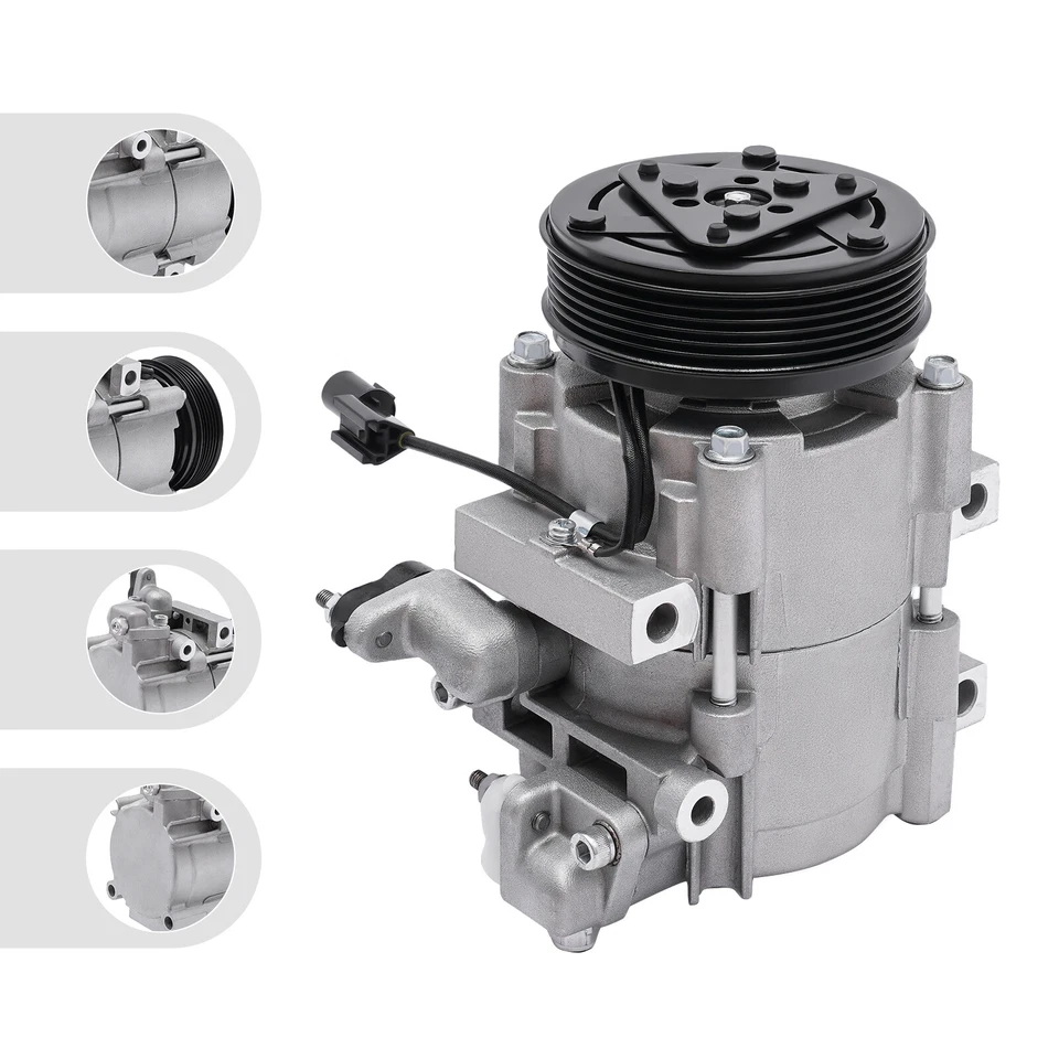 For 2002 2003 2004 2005 Kia Sedona 3.5L A/C Compressor w/ Clutch CO 10973C OEM# Foto 1 de 4