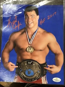 WWF kurt angle Signed 8&10 photo Super Rare Comes W COA! - Picture 1 of 7