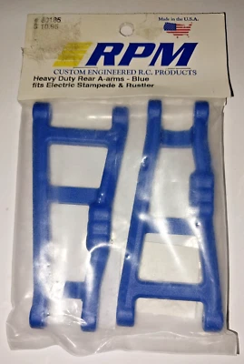 RPM RC # 80185 Heavy Duty Rear A-arms Blue for Stampede & Rustler Electric - Image 1 of 2
