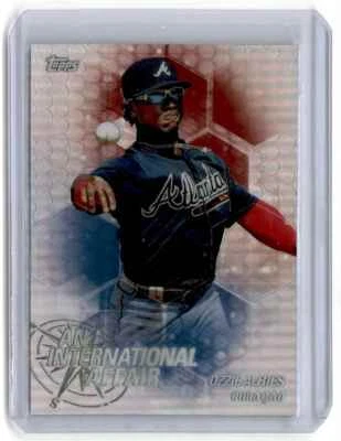 2018 Topps Chrome Update Edition An International Affair Ozzie Albies Atlanta - Image 1 of 2