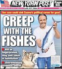 NEW YORK POST NEWSPAPER CREEP WITH THE FISHES   MITCH PERFECT        10/30/21