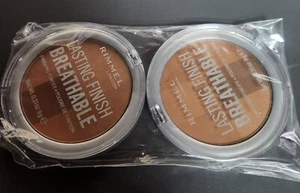 Total of 2 - Rimmel Lasting Finish Breathable Face Powder - 004 Deep - Picture 1 of 1