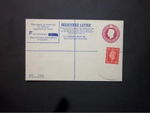 GB Ganzsache 1940 KGVI 41/2d Puce Einschreiben Umschlag Größe F H&B RP50 - Bild 1 von 2