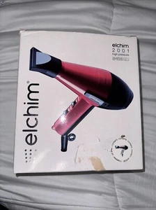 Elchim 2001 Professional Hair Dryer RED & BLACK. New In Opened Box. - Picture 1 of 6