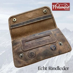 Greenburry Tabaktasche Tabakbeutel Leder Tabaketui Zigaretten Drehertasche braun - Picture 1 of 3