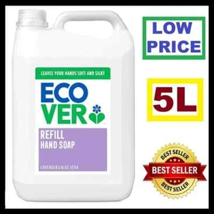 Ecover Hand Soap Lavender & Aloe Vera Hand Wash Refill 5 litre Fast Delivery UK - Picture 1 of 2
