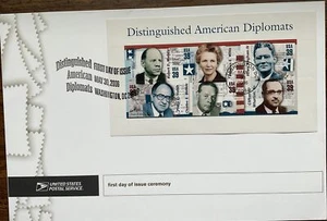 USPS ZEREMONIEPROGRAMM 4076 Distinguished American Diplomats US State Department - Bild 1 von 3