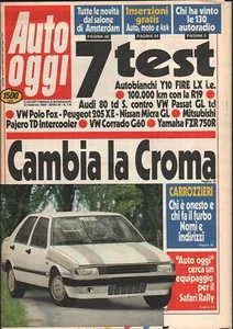 Rivista AUTO OGGI Anno 1989 n.116. Doppio Poster Lancia Aprilia - Picture 1 of 1