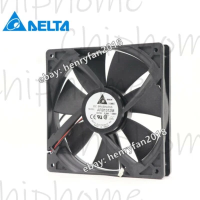 Delta Fan AFB1312M  Axial Fan DC 12V 0.38A  2-Pin 135*135*25MM Case Cooling Fan - Image 1 of 4