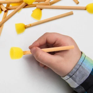 10Pcs Diy Painting Finger Crafts Sponge Brush Paint Sponges For Kids Diy Art - Picture 1 of 12
