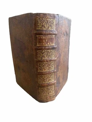 ORDONNANCE DE LOUIS XIV SUR LE COMMERCE-ANNOTATIONS DE P. BORNIER-RELIE-1749 - Photo 1/4