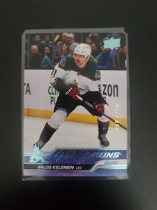 2023-24 Upper Deck Series 1 Milos Kelemen COYOTES #211 Young Guns Deluxe /250
