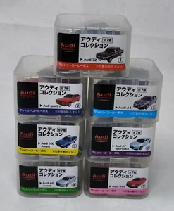 Suntory Audi Collection Plástico Pull Back Coche Juego Completo de 7 Tipos - Imagen 1 de 3