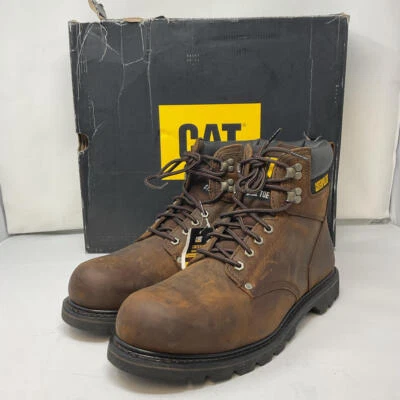 Cat Footwear Men's Second Shift Steel Toe Work Boot, Dark Brown, 14 - Image 1 of 4