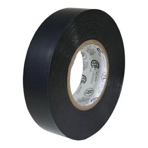 TapesSupply 1 Roll  Black Electrical Tape 3/4" x 66 Ft Fast Free Shipping - Picture 1 of 6