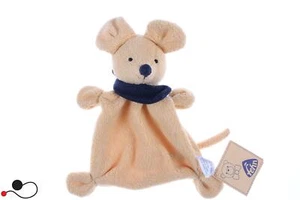 PRIMA INFANZIA FEHN PELUCHE DOUDOU CON SONAGLIO TOPO GRANDE 20 CM - Imagen 1 de 2