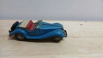M.G. Midget Toy Car  US Navy Convertible #122 Dinky Toys 1950s Tin  - Image 1 of 4