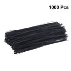 1000pcs Cable Organizer Black 15cm Wire Ties Coated Iron Wire Tie