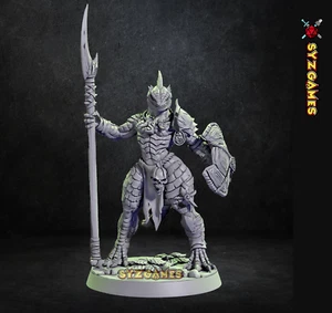 Hiskra-Lizardman Pinup Fantasy Miniature Dungeons and Dragons RPGs - Picture 1 of 2