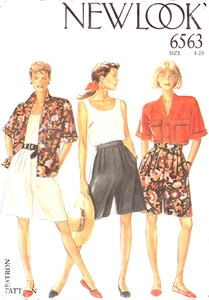 New Look 6563 ~Shirt/Short Sleeves/Pockets-Tank Top and Shorts/Above Knee ~ 8-20 - Picture 1 of 4