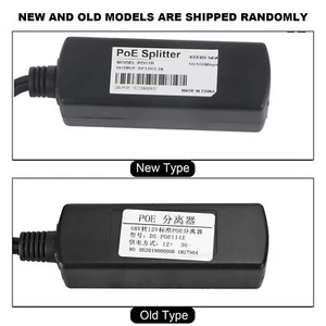 48V do 12V POE Złącza Adapter Rozdzielacz kabli Wtryskiwacz Zasilacz - Zdjęcie 1 z 10
