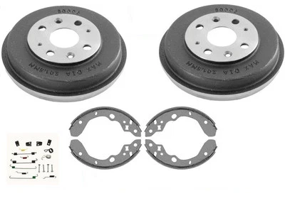 Подходит для Mazda Protege 1999-2003 годов выпуска (2) тормозные барабаны тормозные колодки и пружины - Изображение 1 из 4