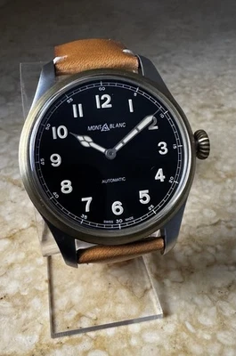 Mont-blanc 1858 Steel/bronze Bezel 44mm Great Conditions - Image 1 of 4