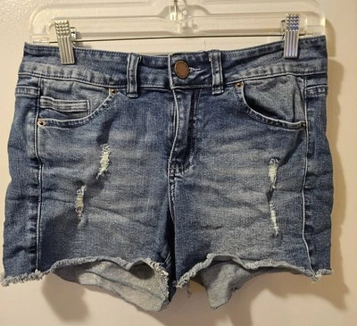 Pantalones cortos de jean O'Neill azul corte para mujer 28 lavado medio desgastado  Foto 1 de 4