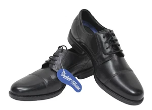 Scarpe Oxford Florsheim uomo Midtown punta a cappuccio nere taglia 8,5D - Foto 1 di 8