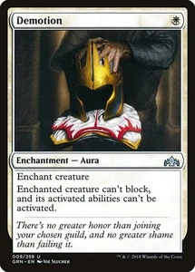 Demotion 2x FOIL GRN MTG Guilds of Ravnica Uncommon MINT white - Picture 1 of 1