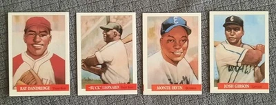 Juego de 4 cartas Eclipse Negro League BPA Paul Lee 1992 con Josh Gibson, Irvin, Leonard Foto 1 de 4