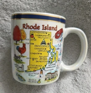 State of Rhode Island Souvenir Coffee Mug - Picture 1 of 7