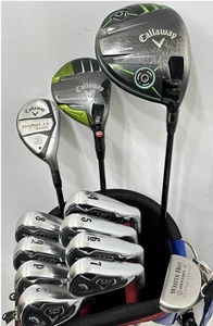 Callaway Club Set 1W 5W 3H 4-9i Pw Sw PT 12pc RH Graphite Stiff & SR Men Golf - Picture 1 of 6