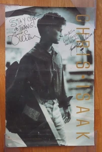 1987 James Calvin Wilsey Kenney Dale Johnson signed Promo Poster CHRIS ISAAK - Bild 1 von 5