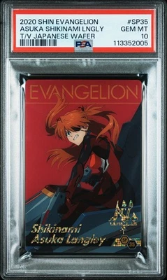 PSA10 SP35 Asuka Shikinami Evangelion Wafer Card - Image 1 of 2