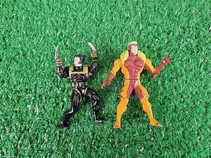 Marvel X-Men SabreTooth & Wolverine Mini Diecast Metal 2.75" Usado - Imagen 1 de 2
