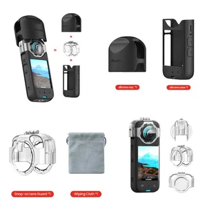 Anti-Beschlag Kamera Objektiv-Schutz Spiegel-Silikonhülle für Insta360 X3 Kamera - Picture 1 of 15