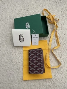 Goyard Saint Pierre Card Wallet. Burgundy Color. New. Authentic - Picture 1 of 4