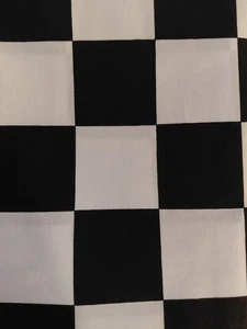 COTTON, POLISHED Fabric, 1 Yard, 44 Inches Wide, Springs Fabrics "Checkerboard" - Picture 1 of 4