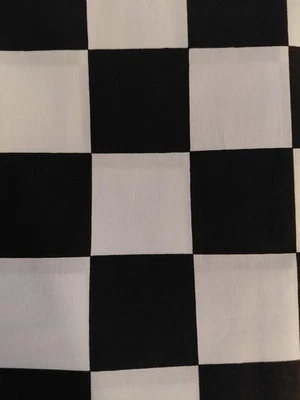 COTTON, POLISHED Fabric, 1 Yard, 44 Inches Wide, Springs Fabrics "Checkerboard" - Image 1 of 4