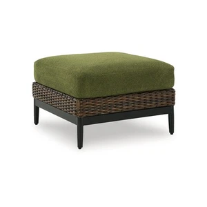 Signature Design by Ashley Horizon Hall Outdoor Ottoman with Cushion - - Picture 1 of 5