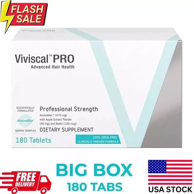 VIVISCAL PRO - Comprimidos Profesionales para el Crecimiento del Cabello 180 Exp. 12/2027 Foto 1 de 4