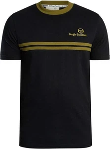 Sergio Tacchini Neu Supermac T-Shirt Schwarz / Avocado - Bild 1 von 3