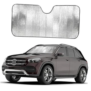 Accordion Foldable Windshield Sun Shade | Premium Reflective Sun Visor Large - Picture 1 of 8