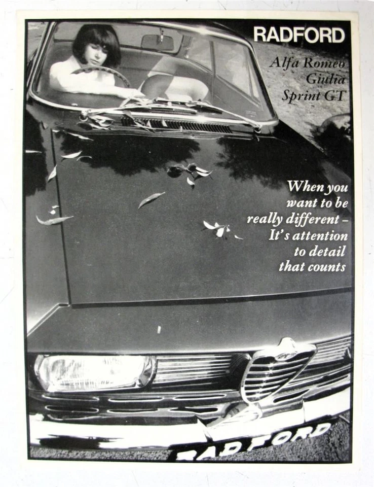 RADFORD Alfa Romeo Giulia Sprint GT Car Conversion Sales Brochure - Image 1 of 3