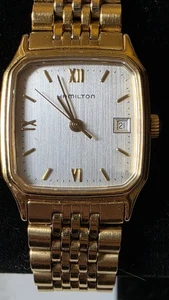 Orologio donna HAMILTON quarzo tono oro con quadrante argento #9196. Progettato per KEMPS - Foto 1 di 11