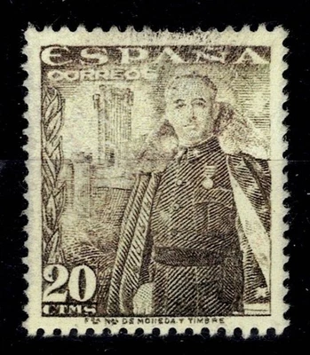 Edifil NE 60 nuevo ** MNH no expendido 20 ctms Franco Caudillo 1950 sello Spain - Imagen 1 de 2